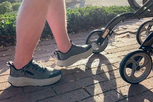 man using a walker