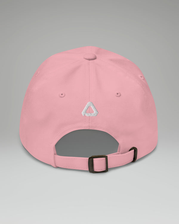 Back of Pink baseball hat