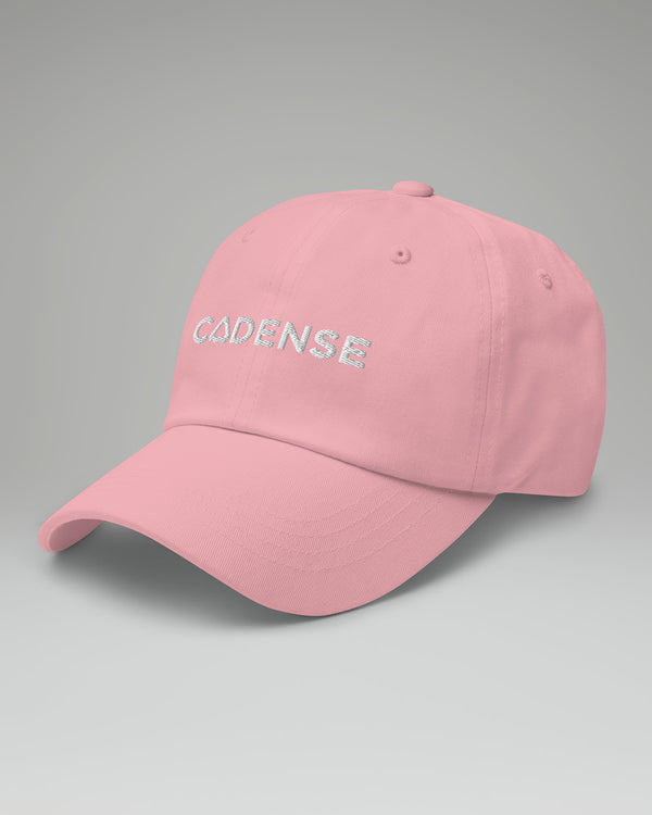Side of Pink baseball hat