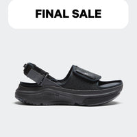 [color: black] AERIO Women's Sandal-Slide Hybrid