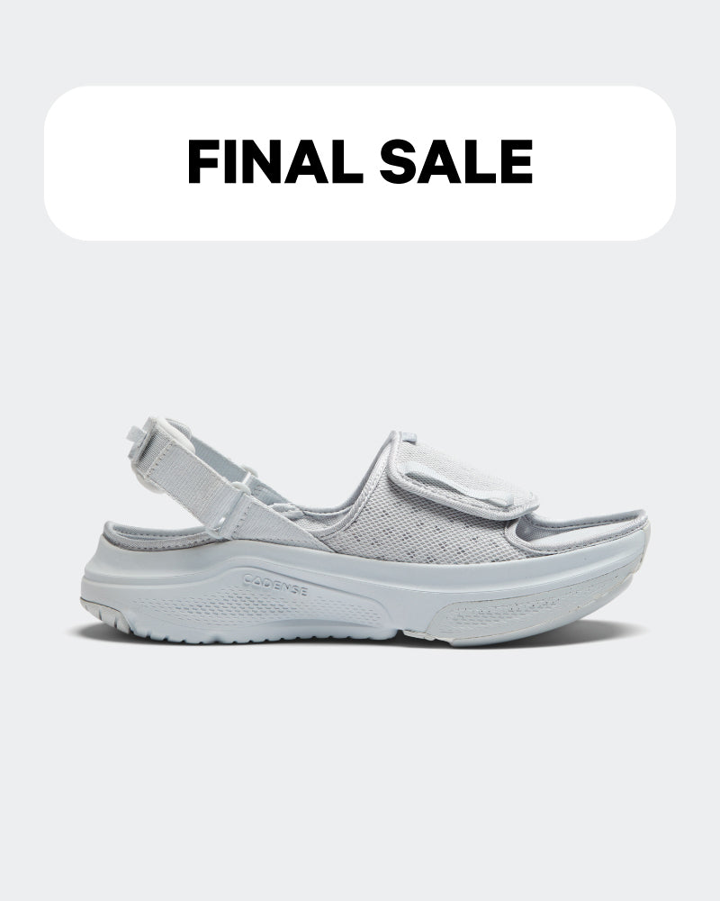 [color: pebble gray] AERIO Men's Sandal-Slide Hybrid