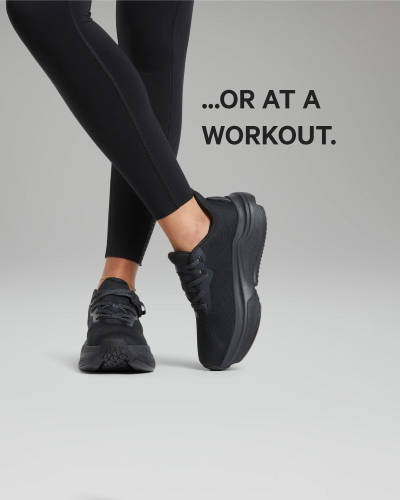 Women's All Black Adaptive Shoe All Black Regular