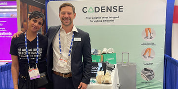 Johannes Sauer, CEO of Cadense, pictured with a Cadense ambassador.