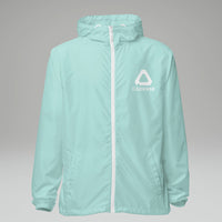 [color: aqua] Cadense Airwave Windbreaker on neutral background