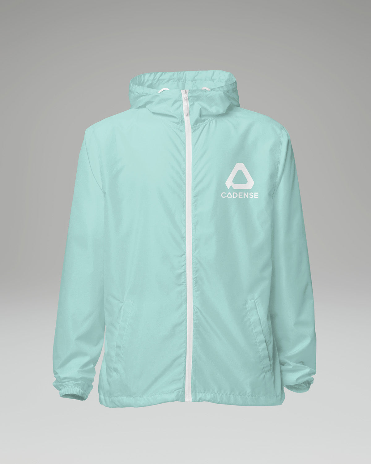 [color: aqua] Aqua-colored Cadense Airwave Windbreaker.
