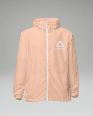 [color: blush] Photo of blush-colored Cadense Airwave Windbreaker.
