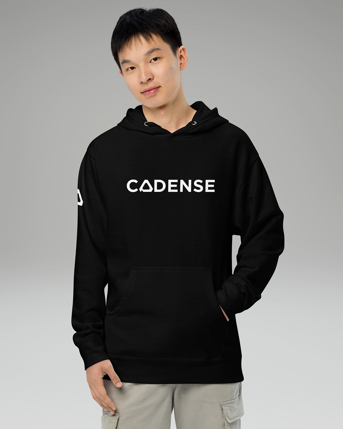 [color: midnight black] Cadense Men's Peak Hoodie