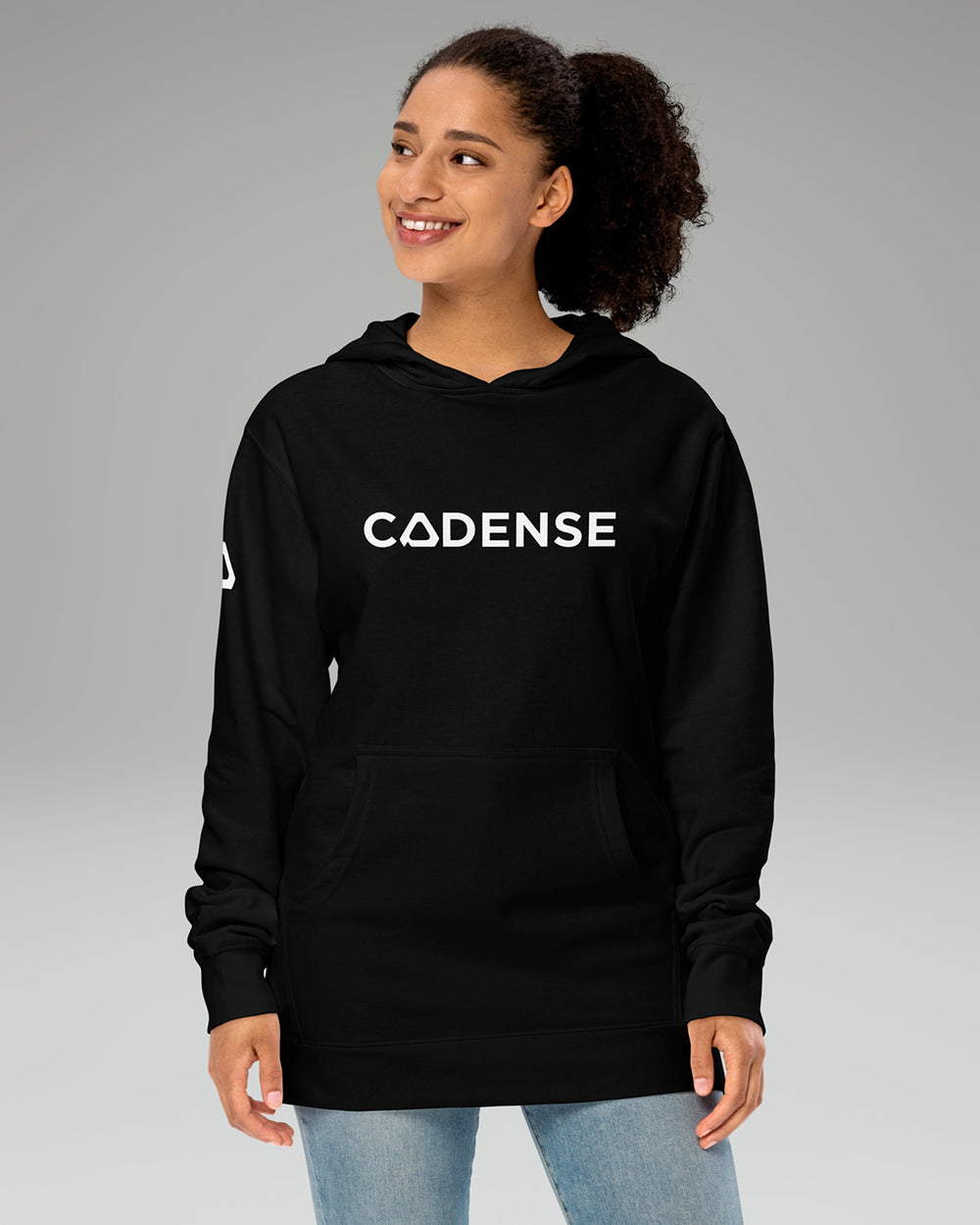 [color: midnight black] Cadense Women's Peak Hoodie