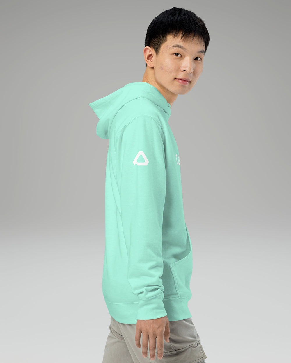 [color: mint] Cadense Men's Peak Hoodie