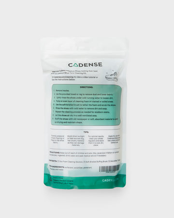 Back of the Cadense Cleaning Kit package