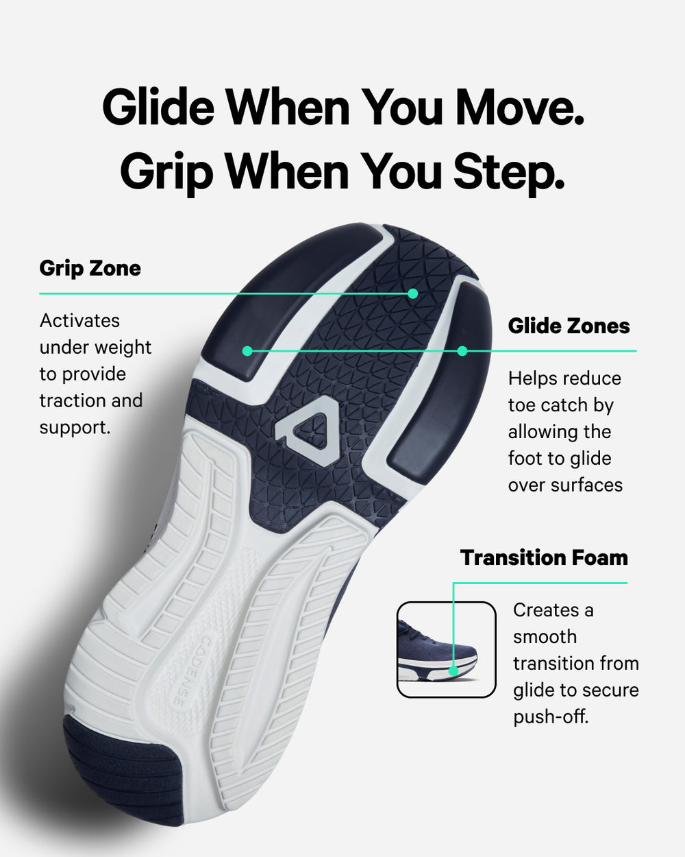 [color: navy] Original Men's Adaptive Shoe