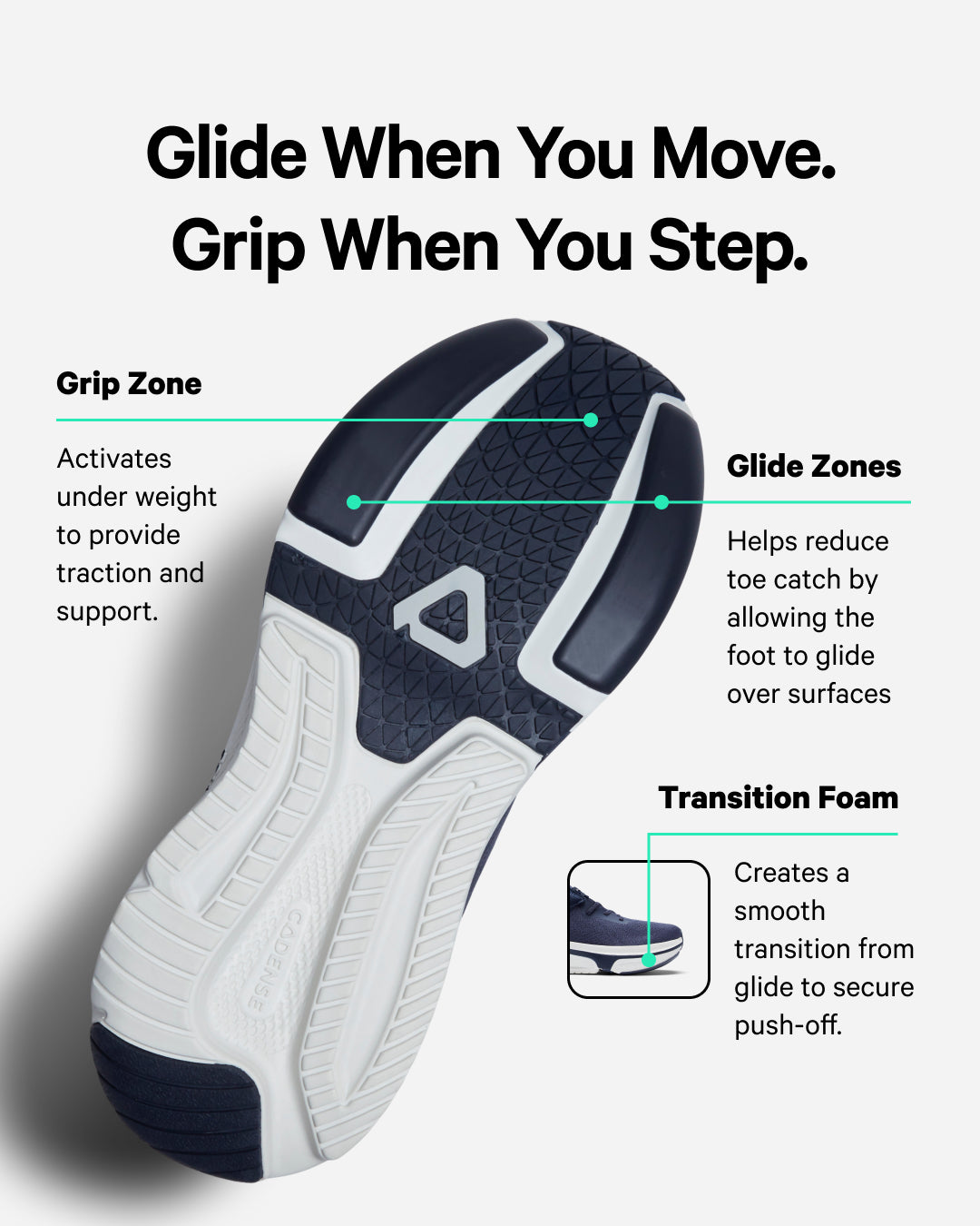 [color: navy] Original Men's Adaptive Shoe
