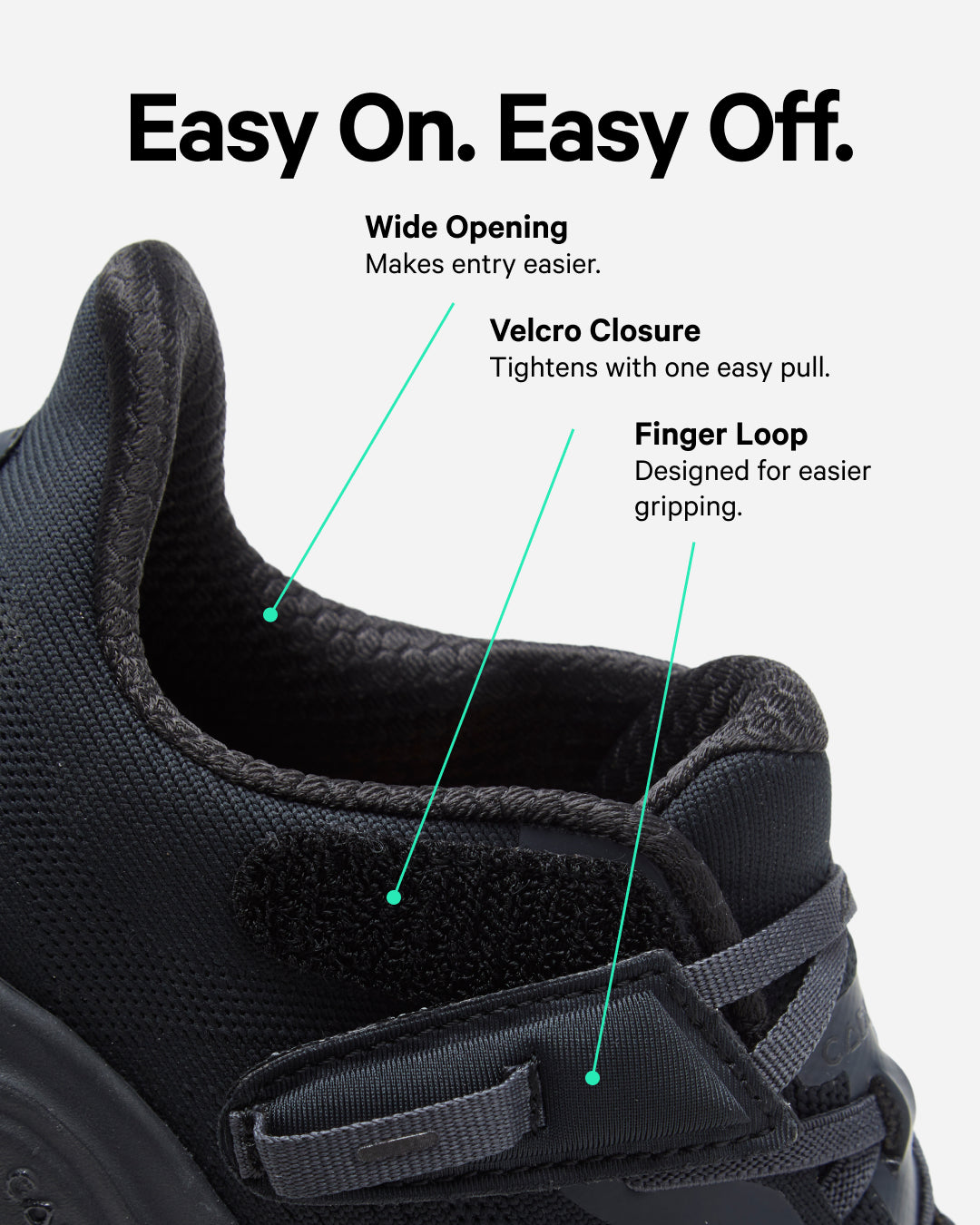 [color: all black] Original Women's Adaptive Shoe