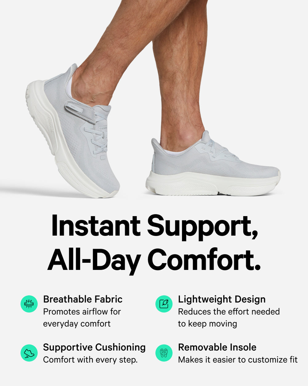 [color: silver] Original Men's Adaptive Shoe
