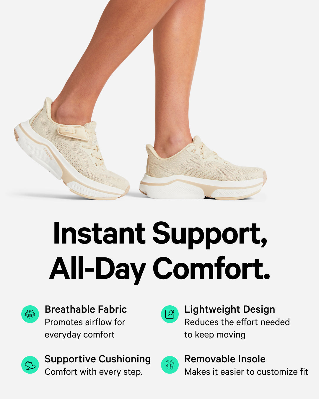 [color: champagne] Original Women's Adaptive Shoe