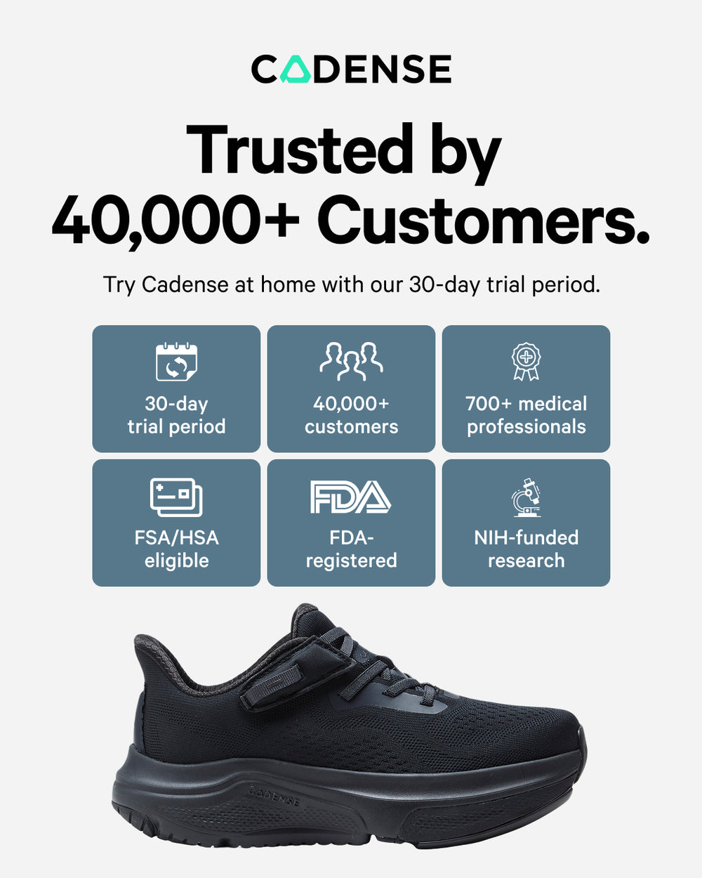 [color: all black] Original Women's Adaptive Shoe