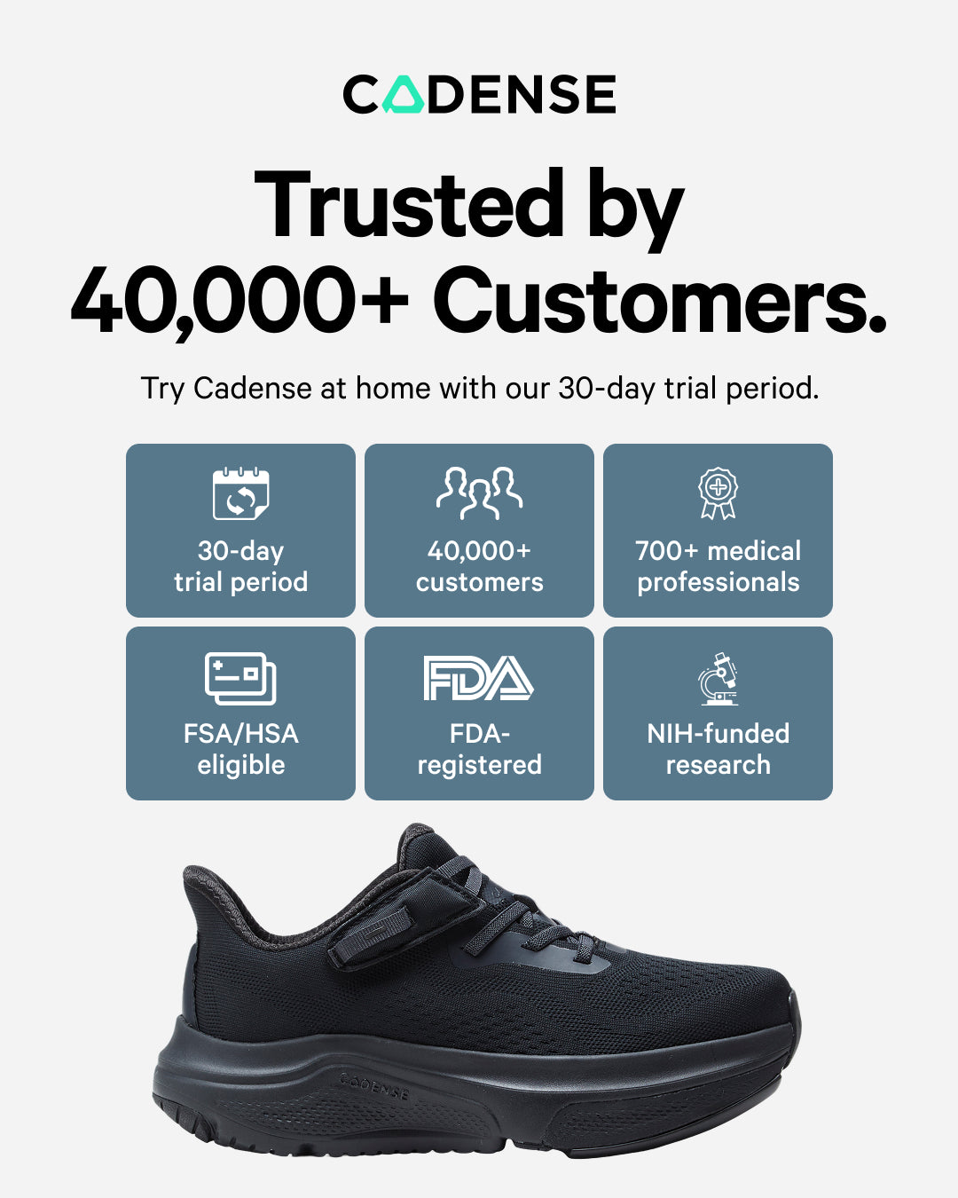 [color: all black] Original Women's Adaptive Shoe