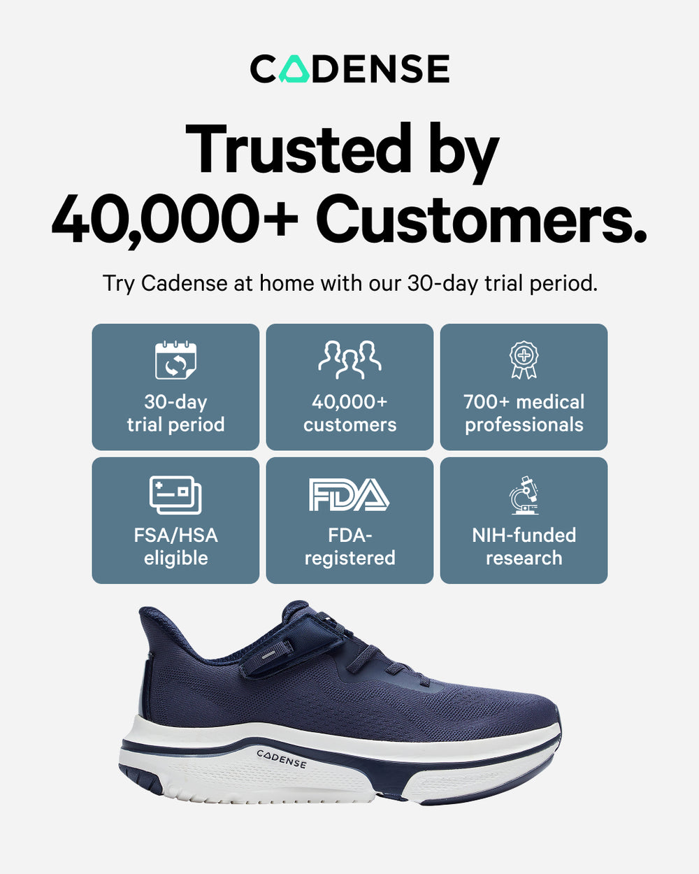 [color: navy] Original Men's Adaptive Shoe