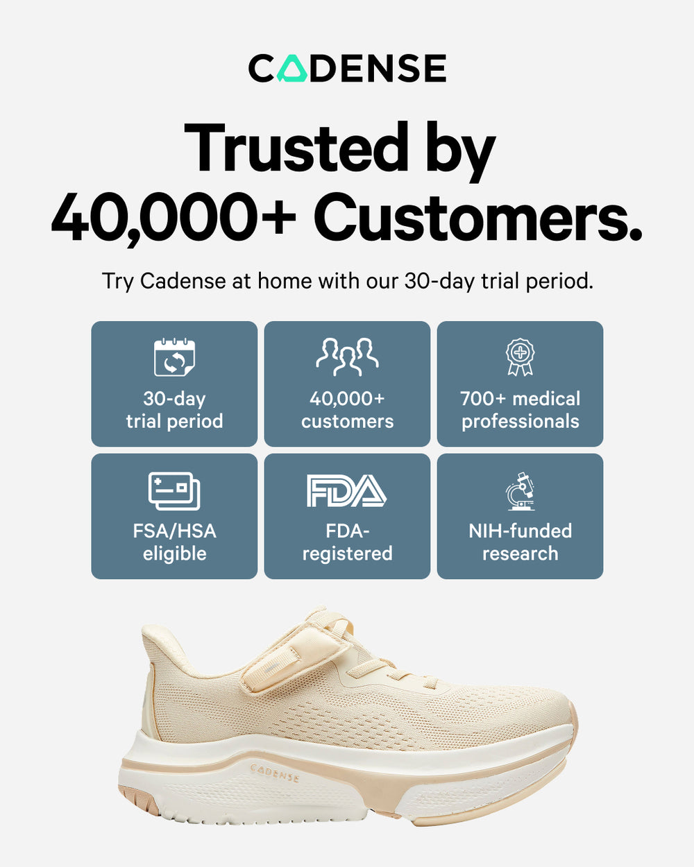 [color: champagne] Original Women's Adaptive Shoe
