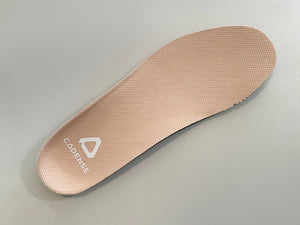 Close up of cushioned shoe insole
