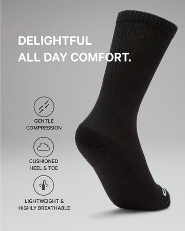 [color: natural black] Energy Boost Socks in Black