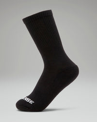 [color: natural black] Energy Boost Socks in Black