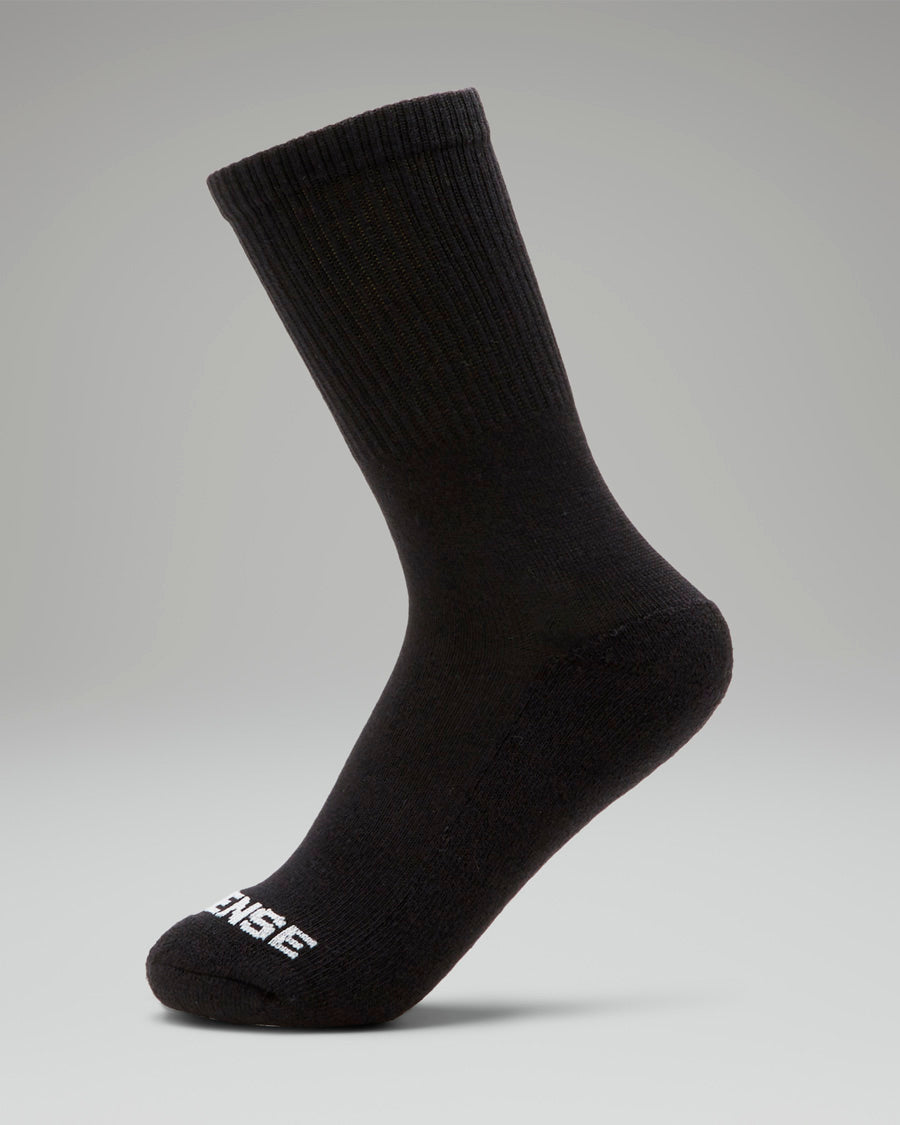 [color: natural black] Energy Boost Socks in Black