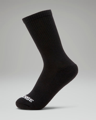 [color: natural black] Energy Boost Socks in Black