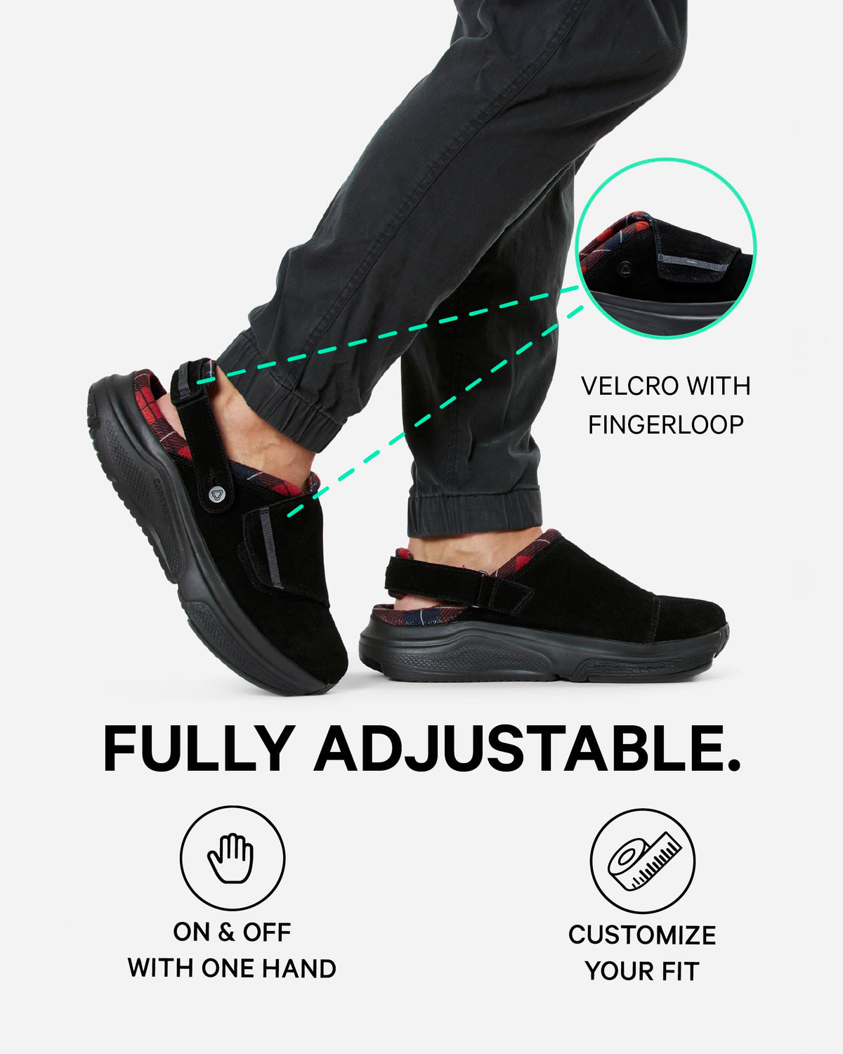 [color: lodge] Havena Men's Adaptive Slipper