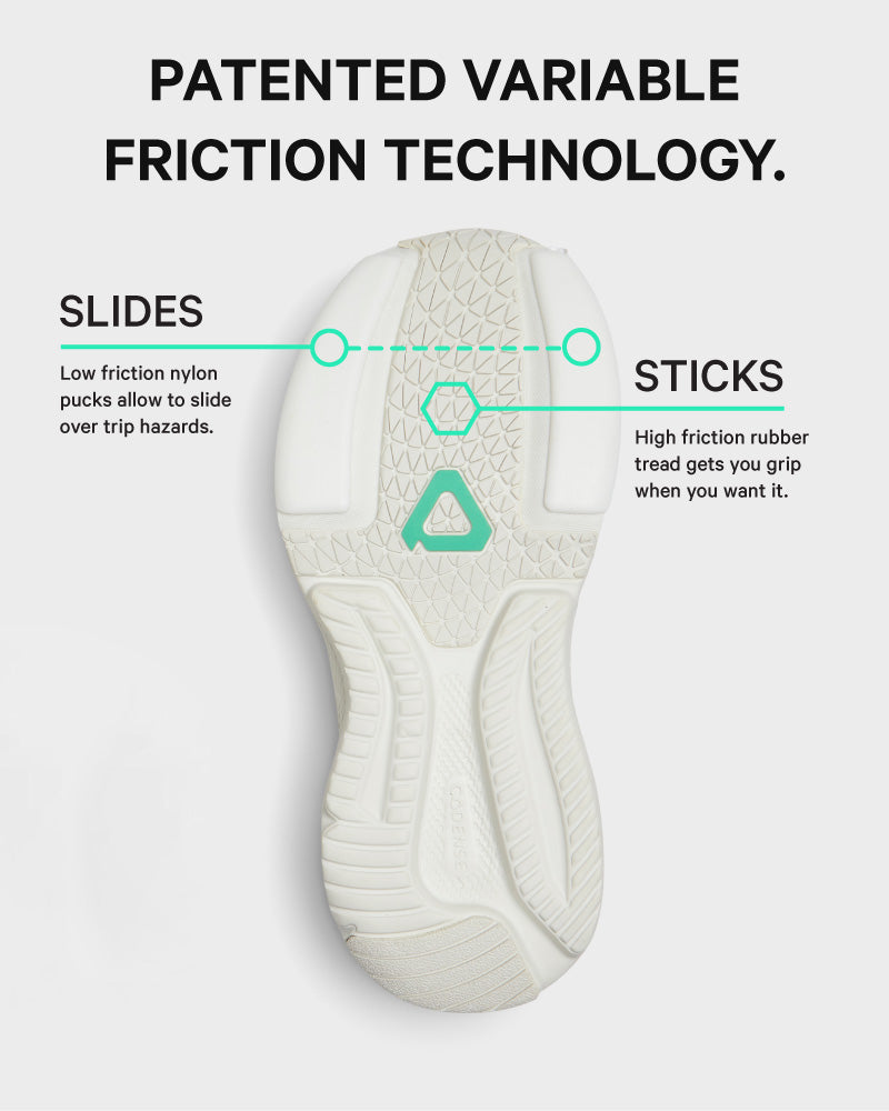 [color: white] AERIO Men's Sandal-Slide Hybrid
