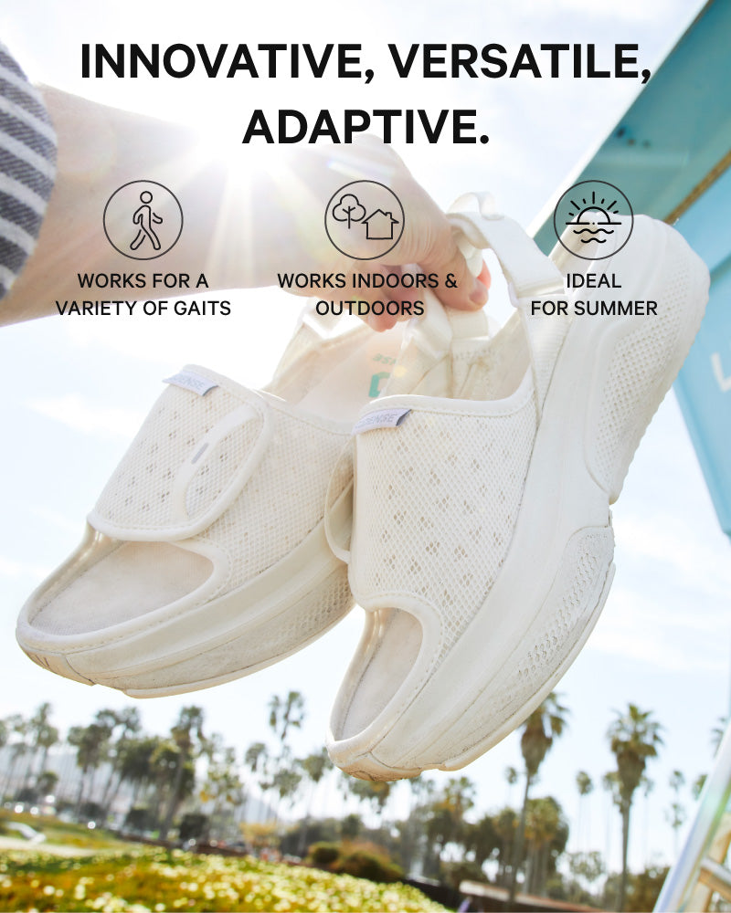 [color: white] AERIO Men's Sandal-Slide Hybrid