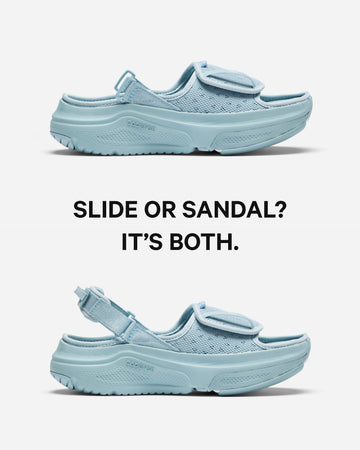 [color: coastal sage] AERIO Women's Sandal-Slide Hybrid