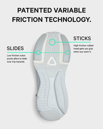 [color: pebble gray] AERIO Women's Sandal-Slide Hybrid