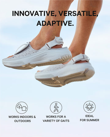 [color: pebble gray] AERIO Women's Sandal-Slide Hybrid