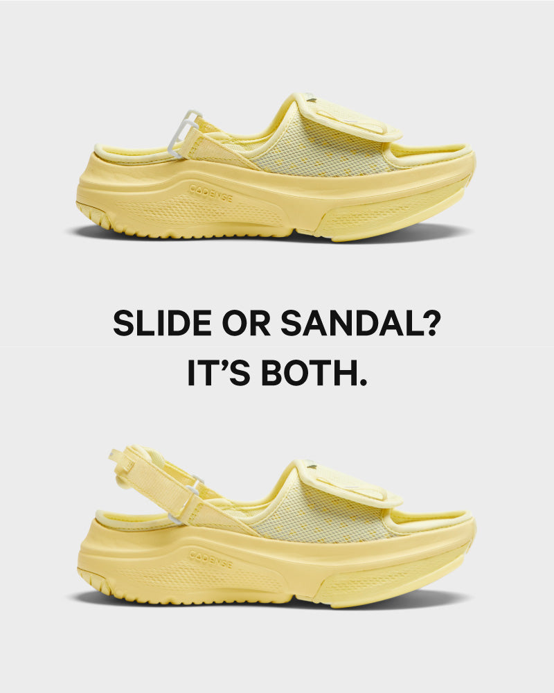 [color: lemonade] AERIO Women's Sandal-Slide Hybrid